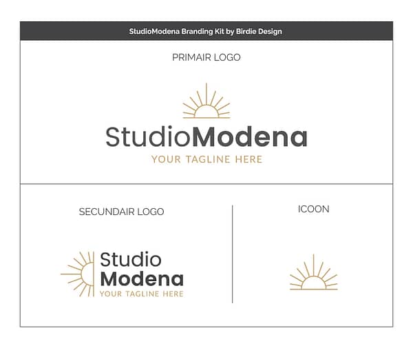 modern logo en huisstijl ontwerp - koop branding kit