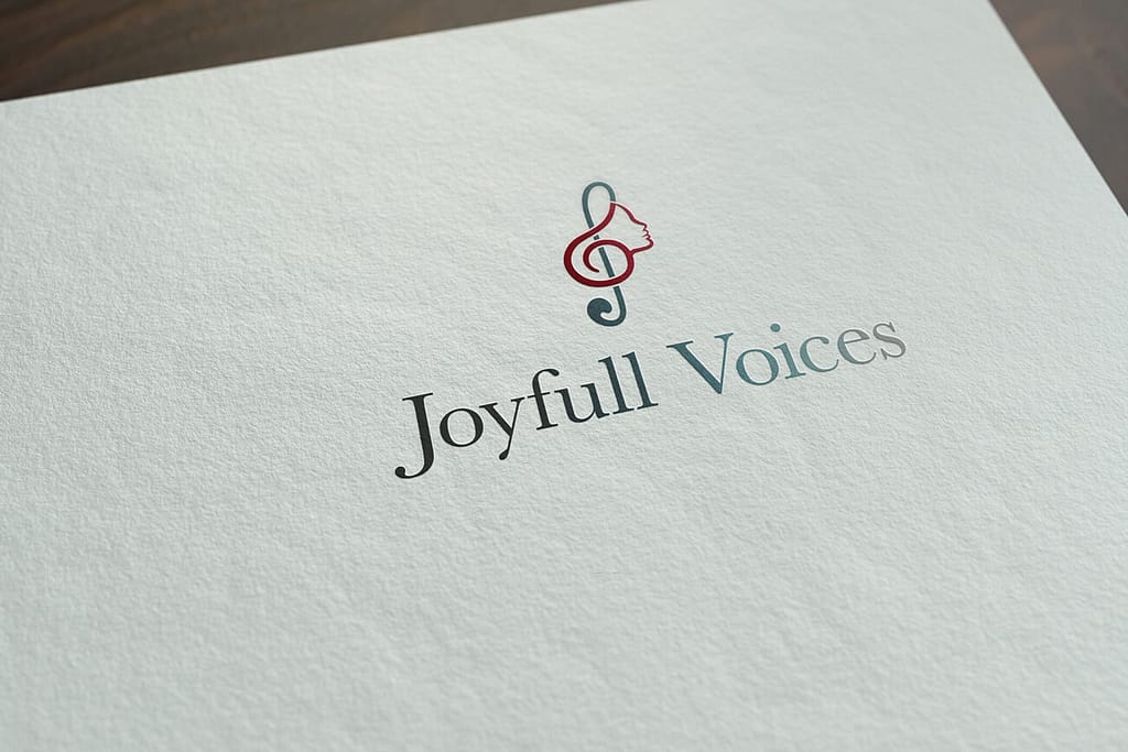 Joyfull Voices - Muzikaal Logo ontwerp