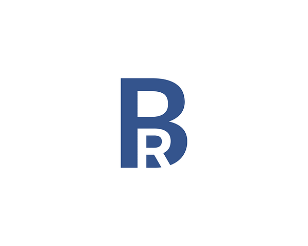 BR logo met negatieve ruimte