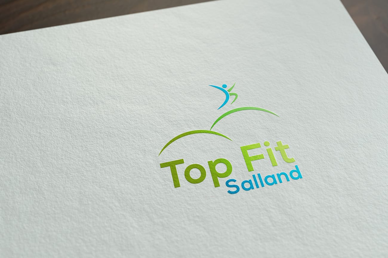 Top Fit Salland - Logo ontwerp gedrukt op papier