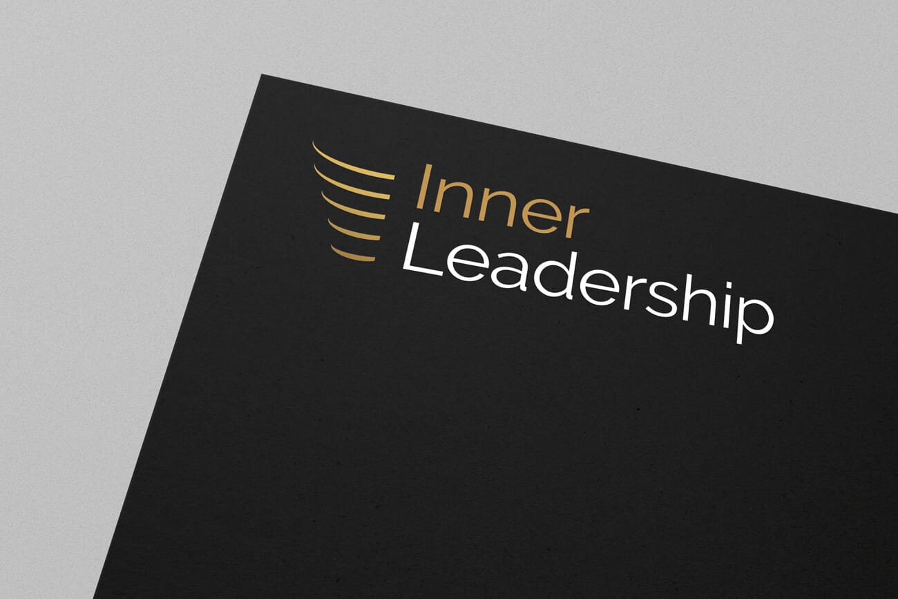 Inner Leadership logo design on a black background