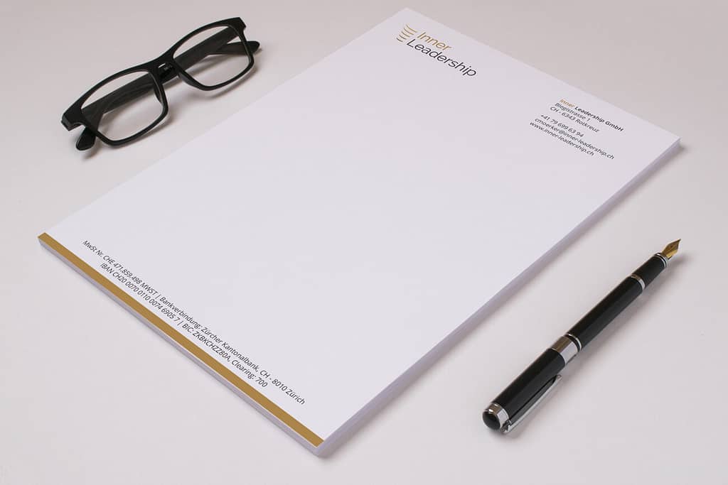 Inner Leadership - Clean Briefpapier ontwerp
