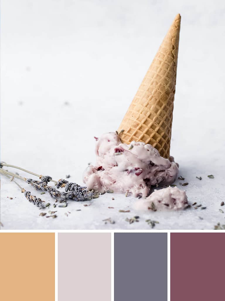 zomerse kleurenschema's: lavendel ijs