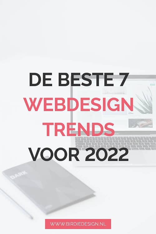 Website trends voor 2022 Pinterest afbeelding 