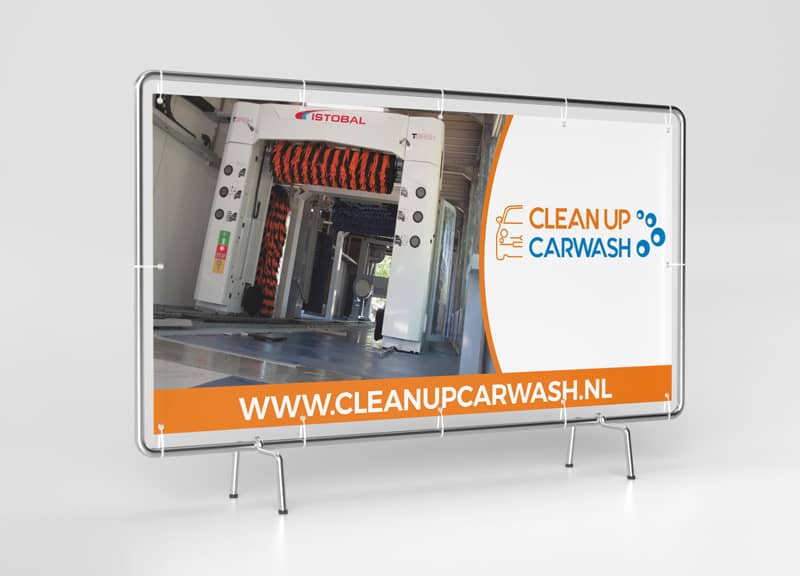 Clean Up Carwash Branding Grafisch Vormgeving - Homepage