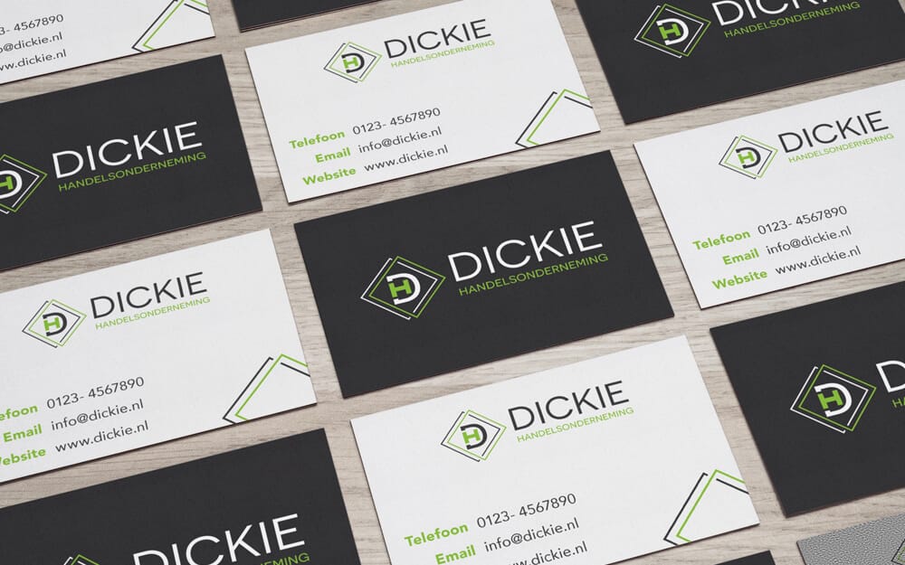 modern and abstract business cards design