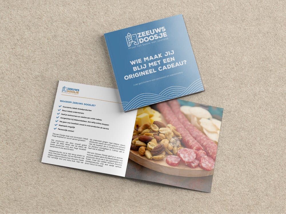 Digitale brochure voor zakelijke geschenken en kerstpakketten