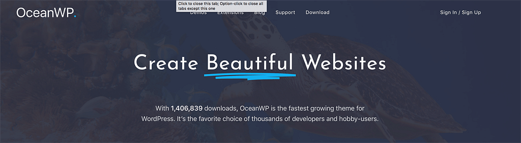 Wordpress thema OceanWP