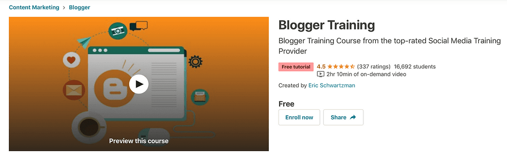 De 10 beste gratis online cursussen - Blogger training