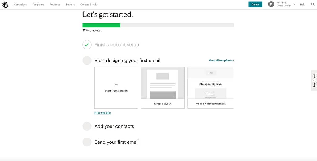 Zet een emailcampagne op met MailChimp