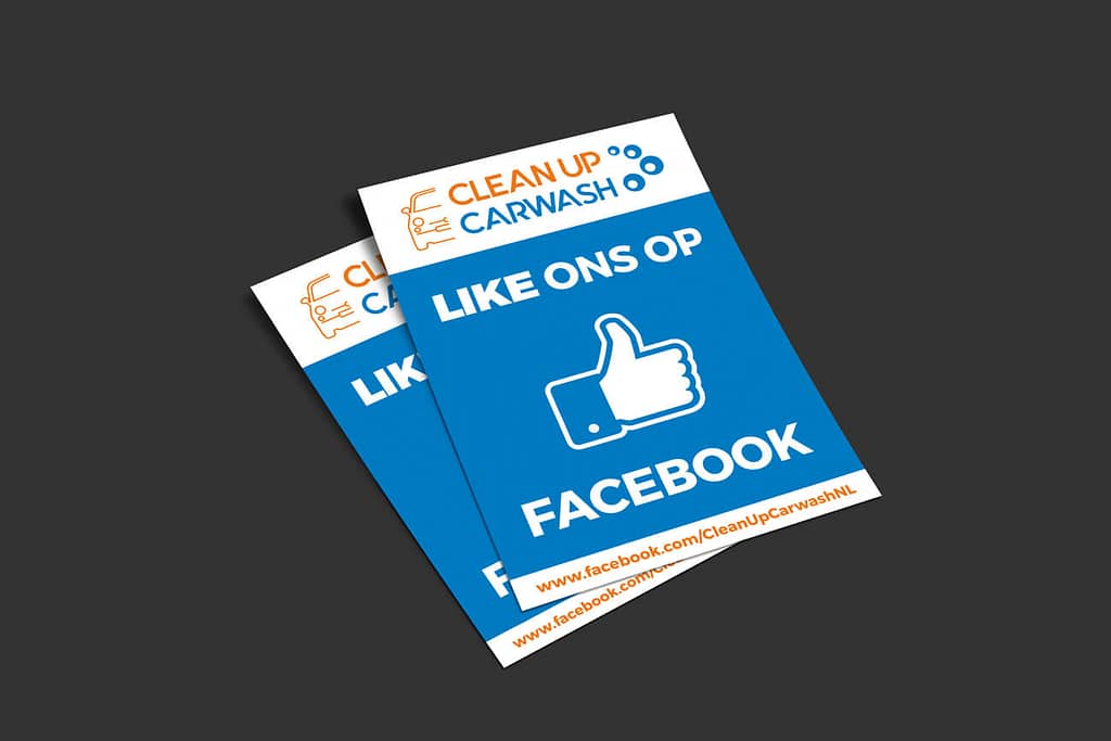 Promotiemateriaal ontwerp - Facebook flyer - Clean Up Carwash