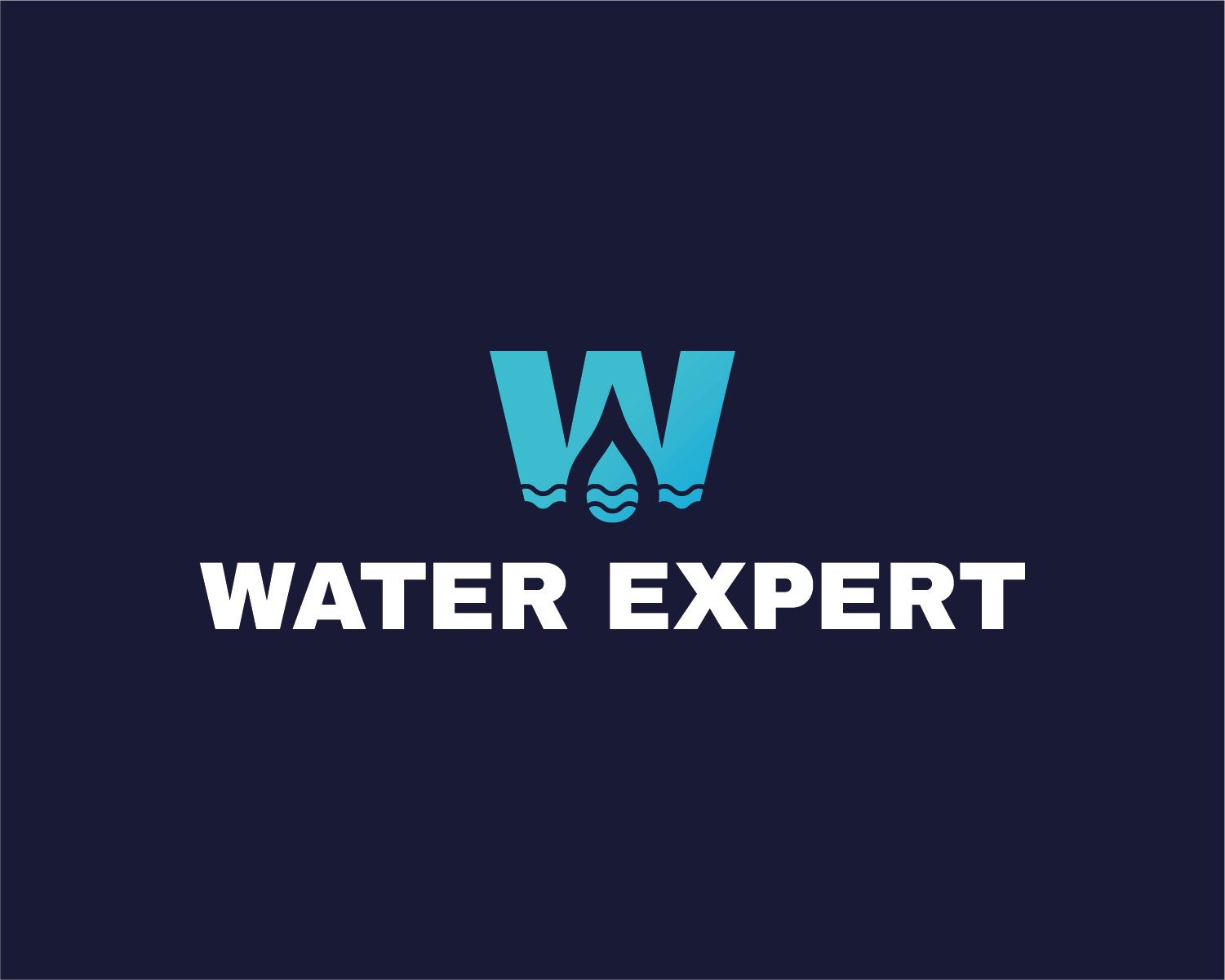 modern water logo design