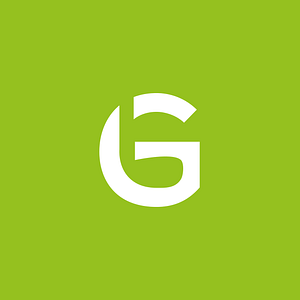 Golf logo ontwerp negatieve ruimte