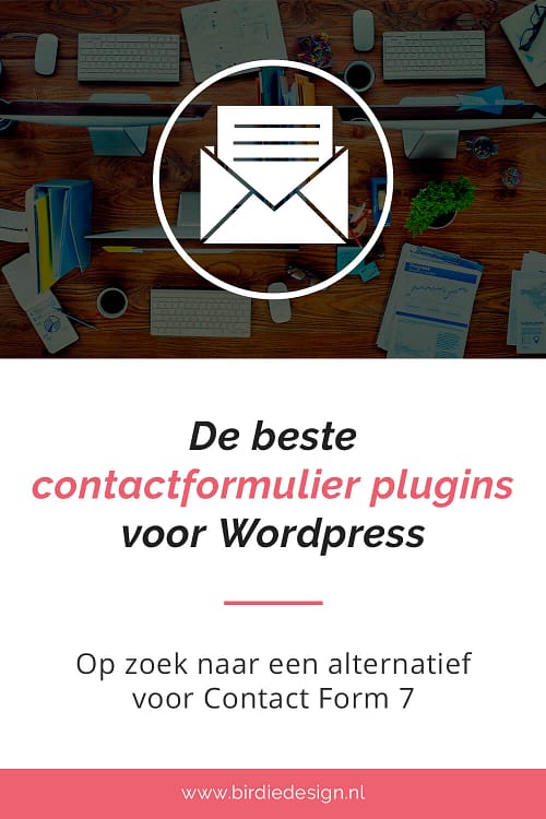 Contactformulier plugins voor WordPress Pinterest afbeelding