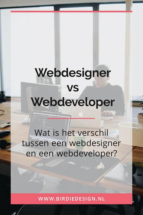 webdesigner vs webdeveloper