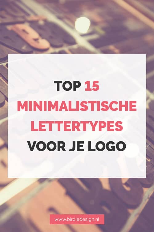 top 15 lettertypes voor een minimalistisch logo pinterest share afbeelding