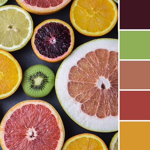 kleurinspiratie uit de natuur - citrusvruchten