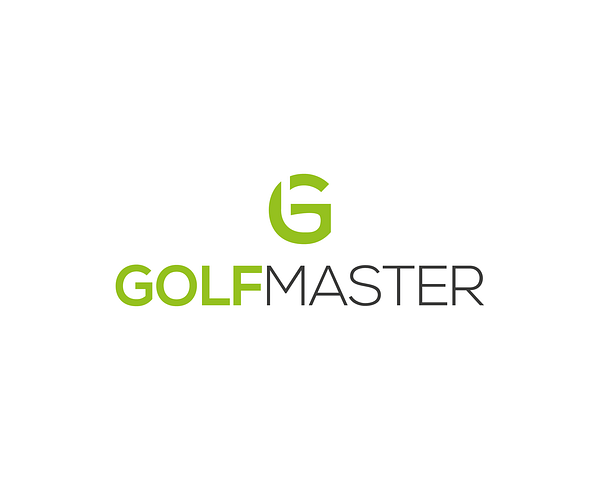 Golf logo ontwerp negative space