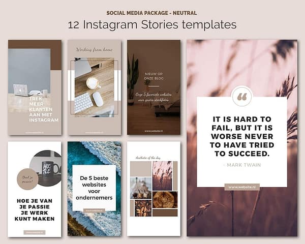 Instagram Stories template