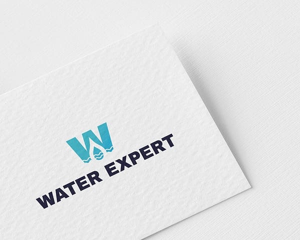 modern water logo voor de water expert